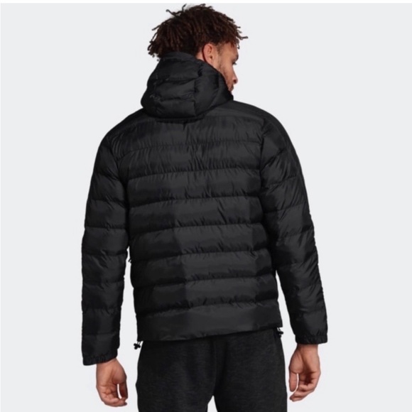 ADIDAS • Black Itavic 3 Stripe 2.0 Puffer Jacket - Picture 3 of 8